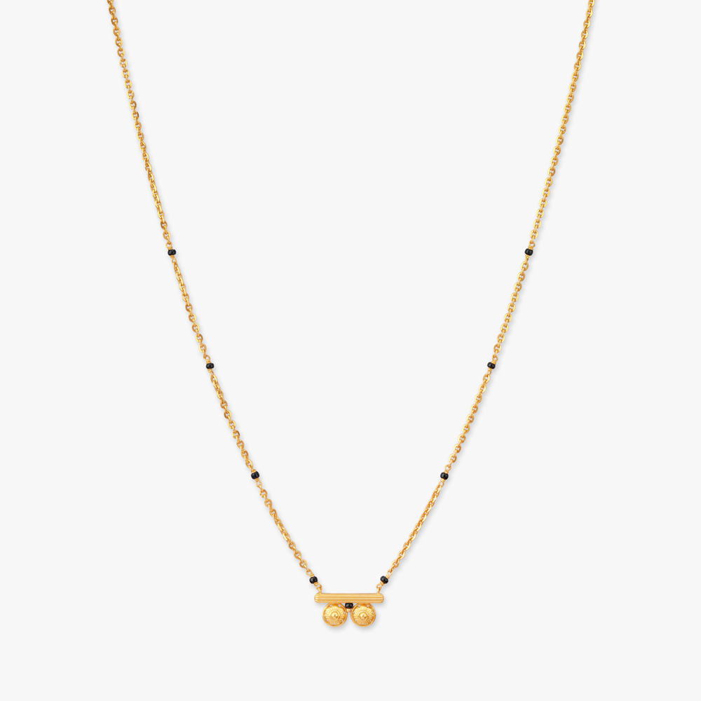 Linear Glow Gold Mangalsutra,,hi-res image number null