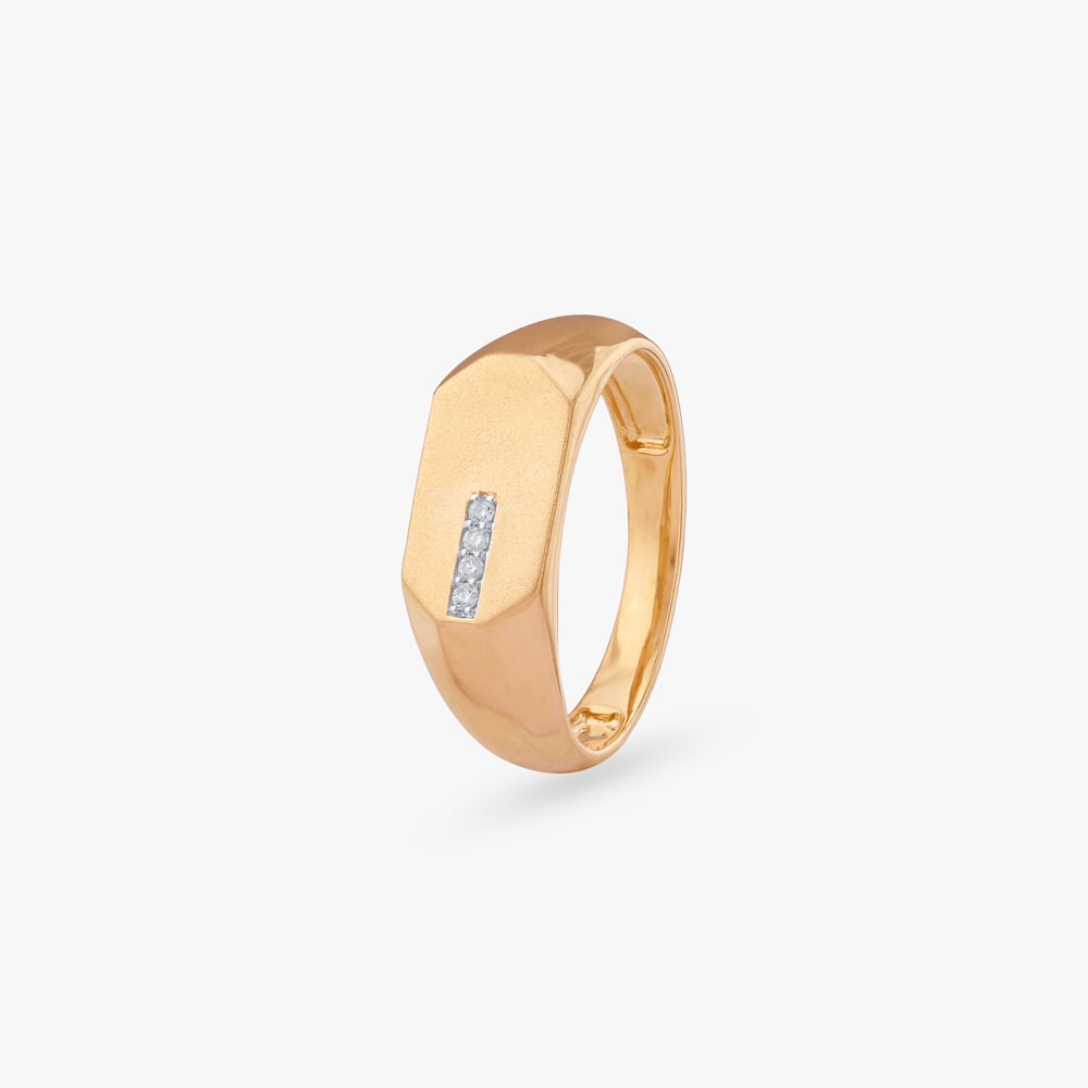 Sleek Octet Diamond Ring for Men,,hi-res image number null