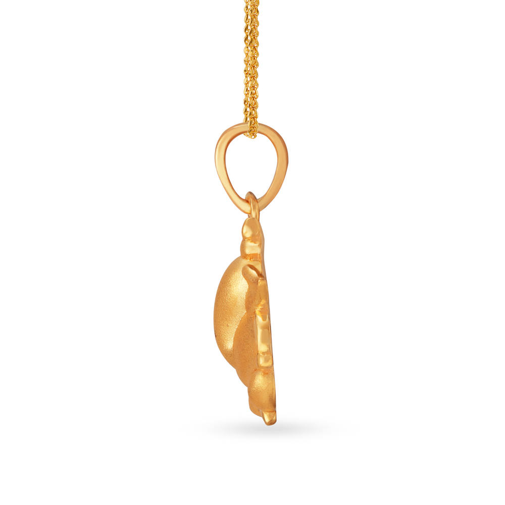 Devotional Ganesha Gold Pendant,,hi-res image number null