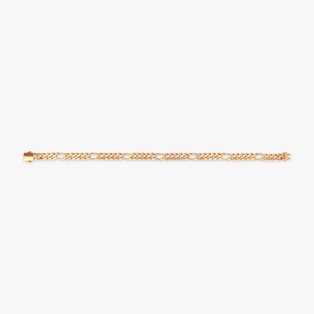 Regal Figaro Gold Bracelet for Men,,hi-res image number null