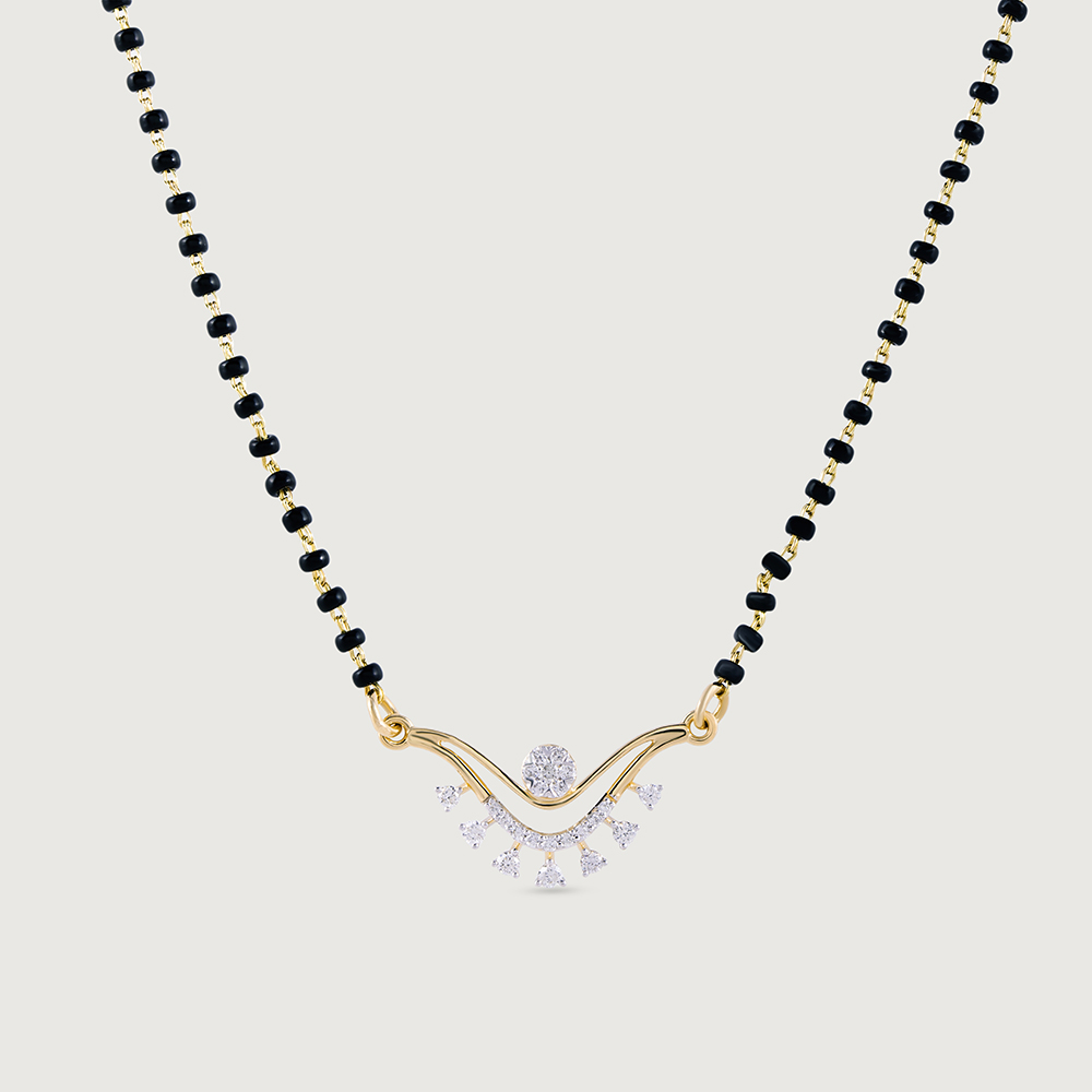 Serenade Shine Gold and Diamond Mangalsutra,,hi-res image number null