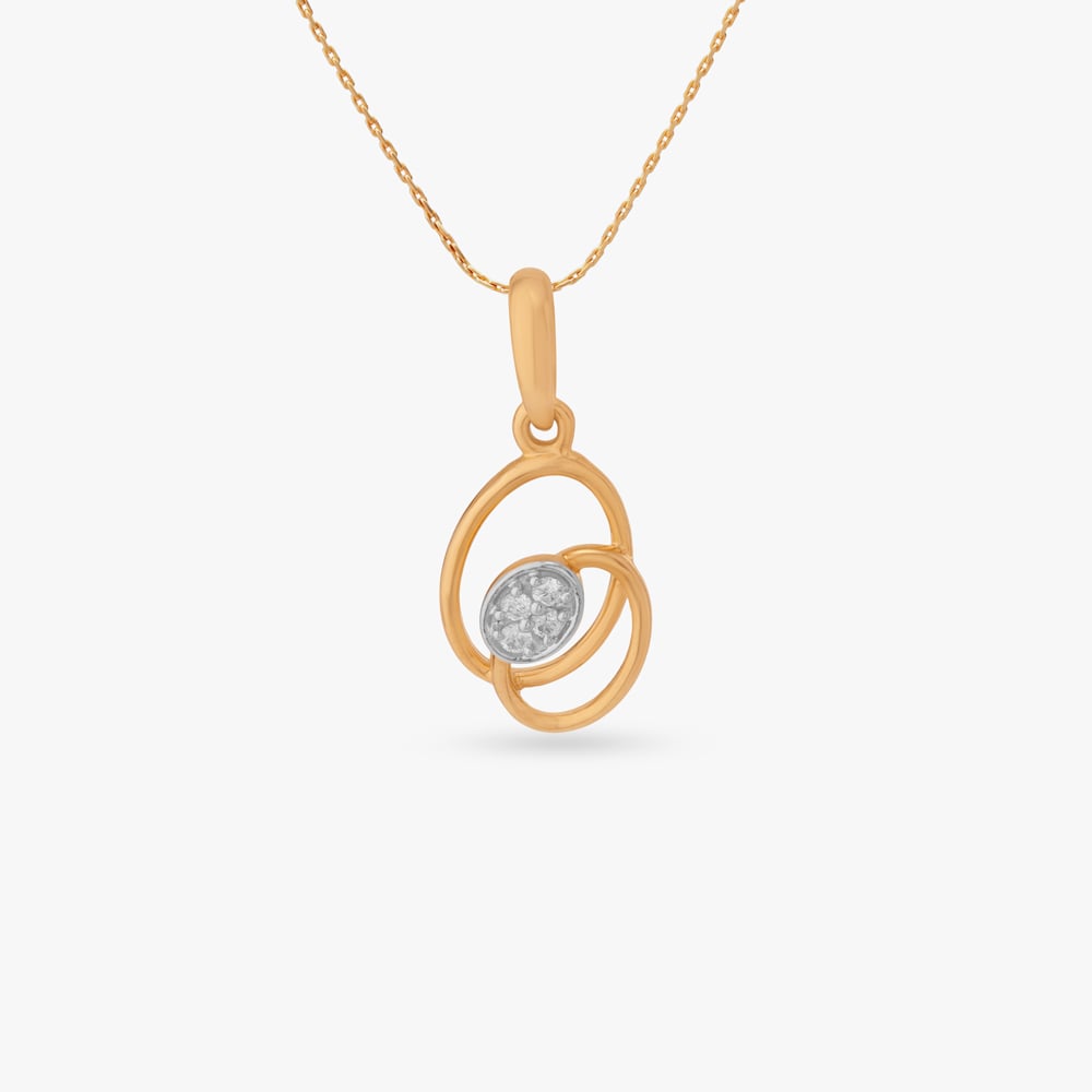 

Twin Halo Diamond Pendant