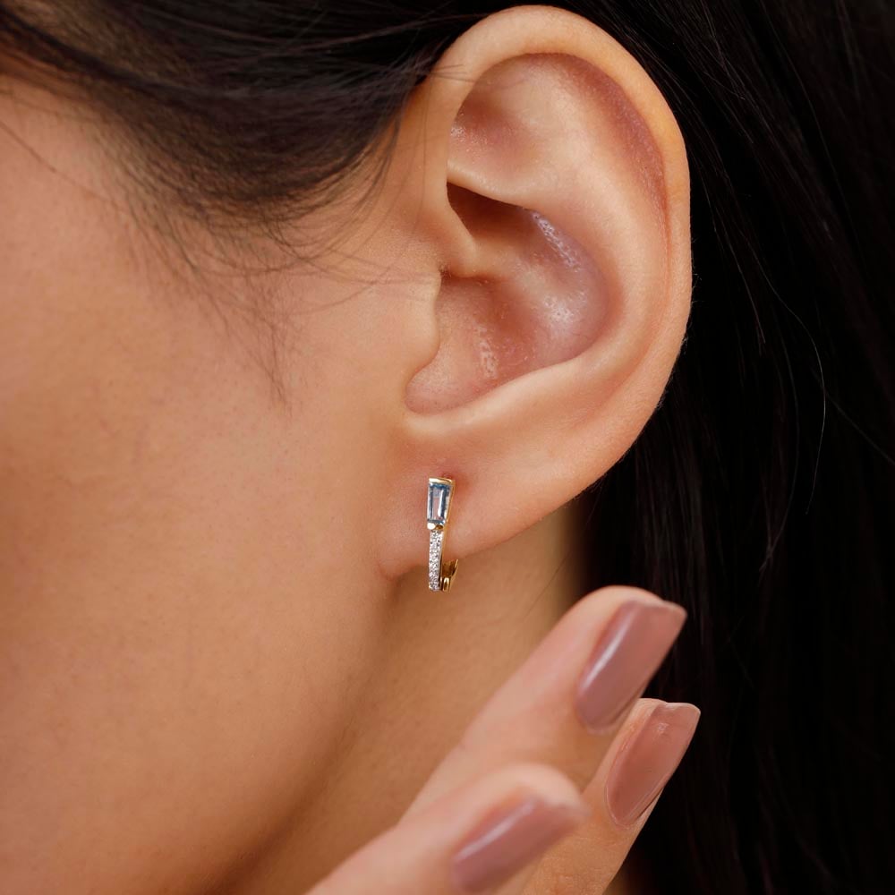 Cool Poise Diamond Hoop Earrings,,hi-res image number null