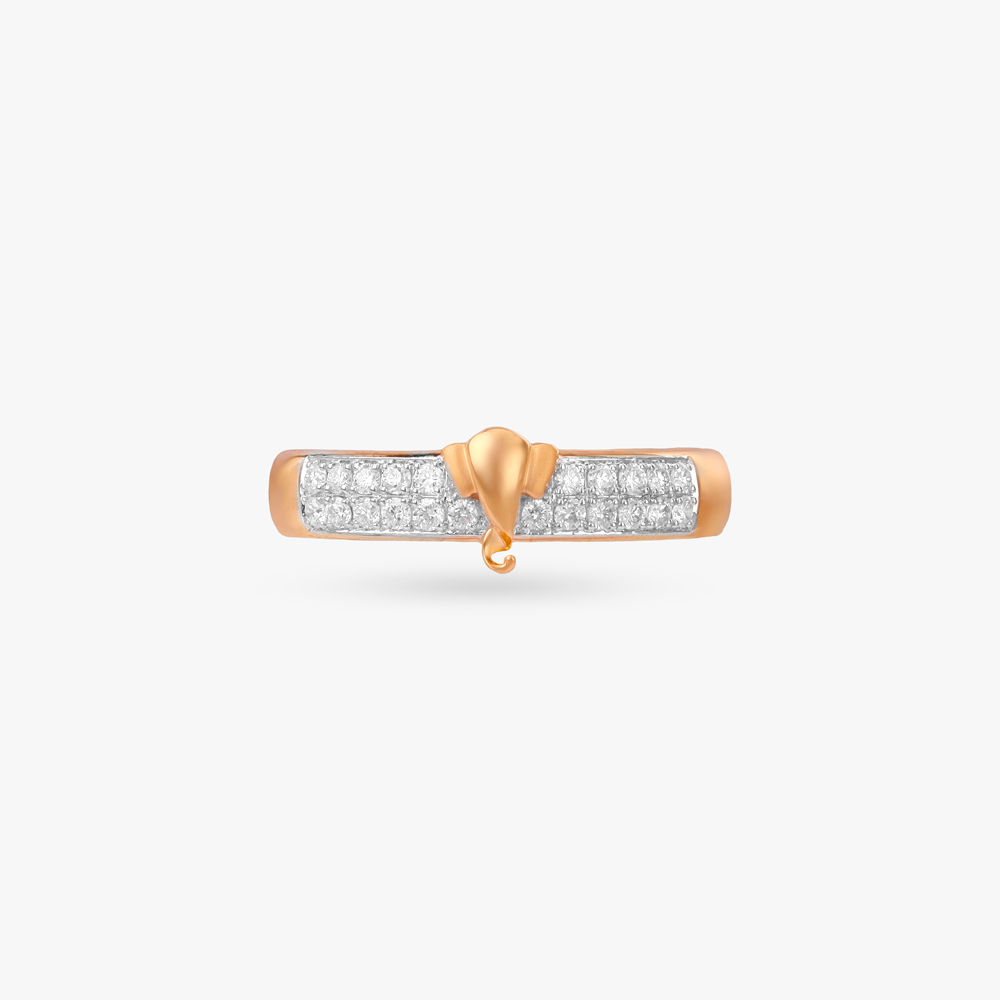 Shri Ganesh Diamond Ring For Men,,hi-res image number null