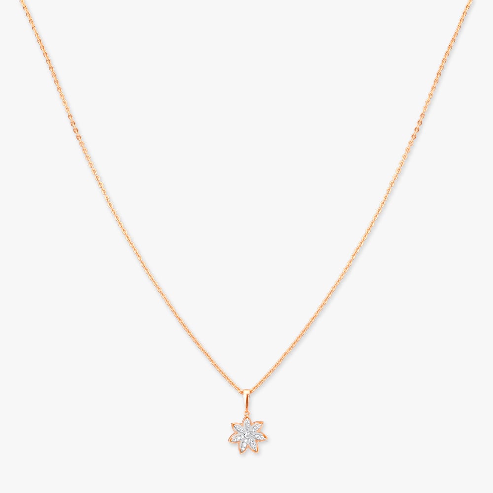 Radiant Bloom Diamond Pendant with Chain and Earrings Set,,hi-res image number null