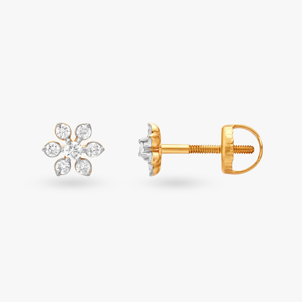 Cluster Diamond Stud Earrings,,hi-res image number null