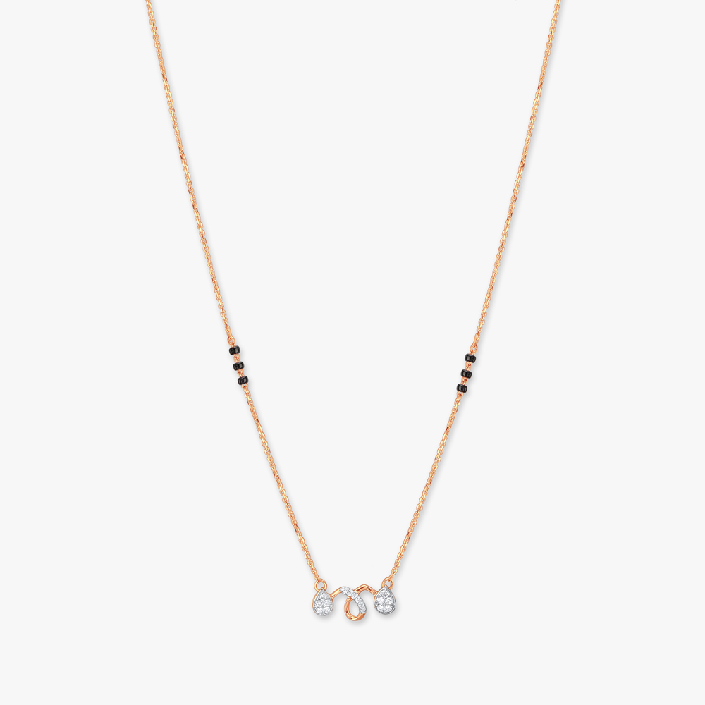 Elegant Twist Diamond Mangalsutra,,hi-res image number null