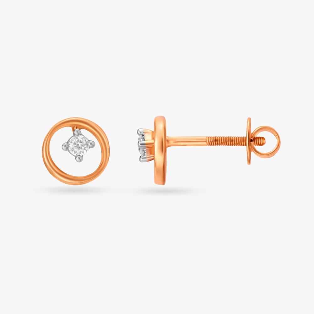 Modern Radiance Diamond Stud Earrings,,hi-res image number null