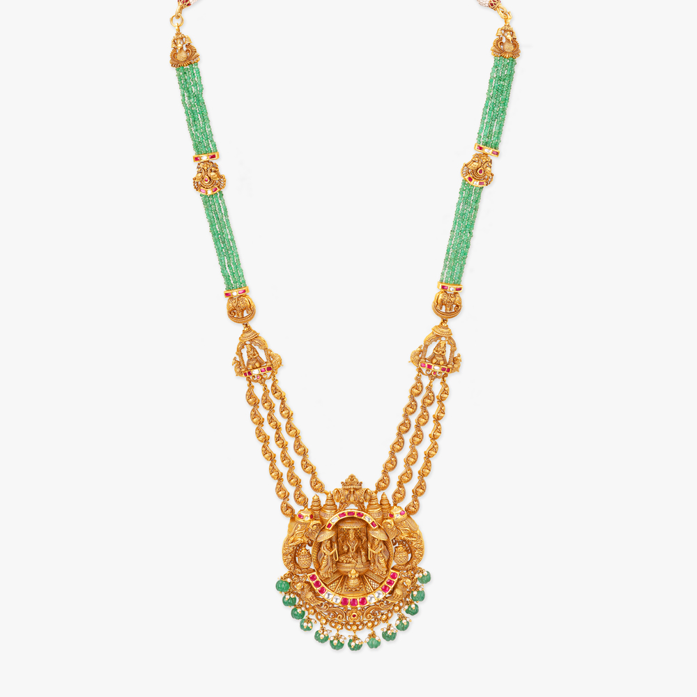 Sacred Lakshmi Gold Haram Set,,hi-res image number null