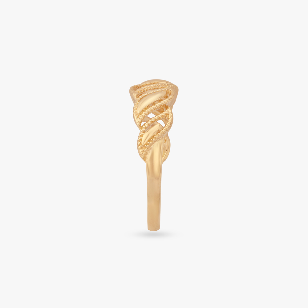 Interwoven Braid Gold Ring,,hi-res image number null