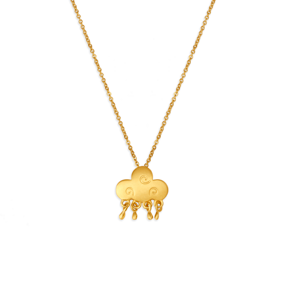 Pretty Cloud Pendant with Chain for Kids