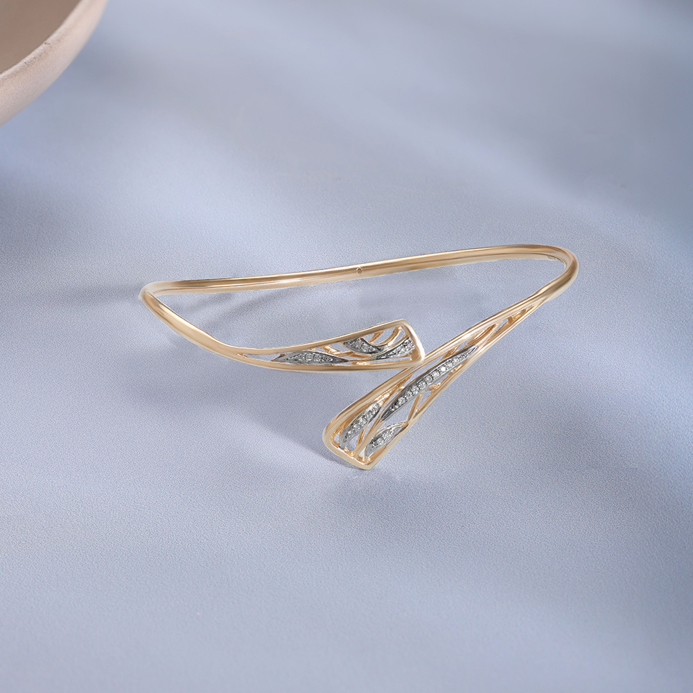 Glide Statement Diamond Bangle,,hi-res image number null