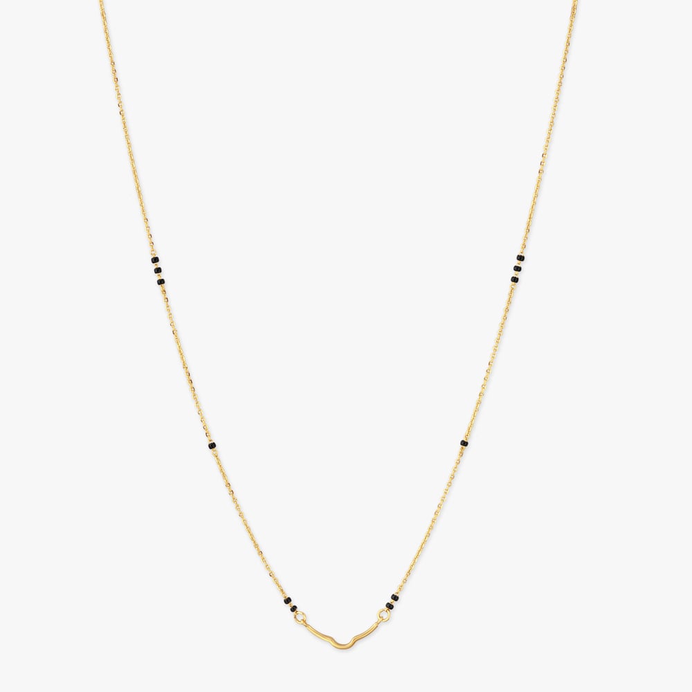 Sculpted Arc Gold Mangalsutra,,hi-res image number null