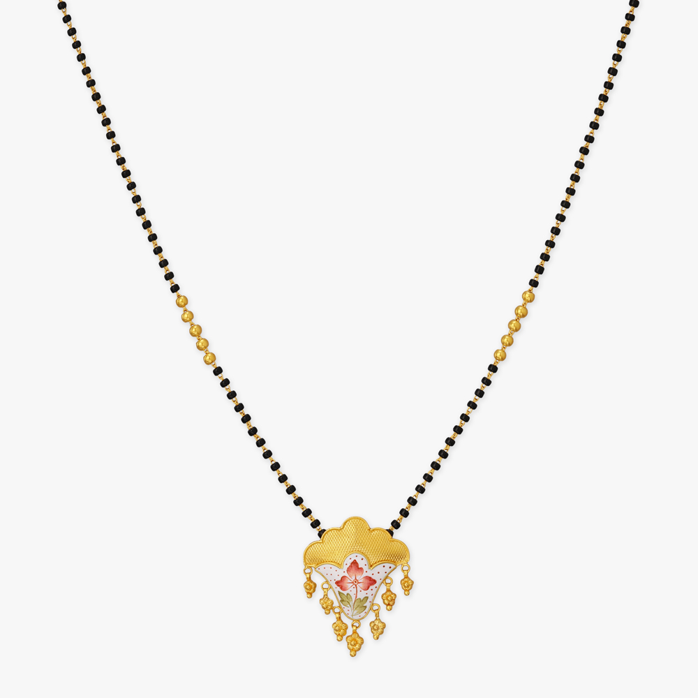 Scalloped Bloom Gold Mangalsutra,,hi-res image number null