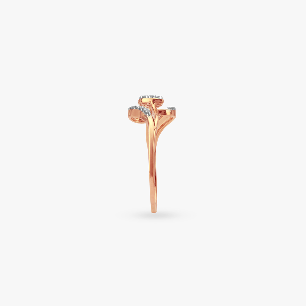 Curved Cluster Diamond Ring,,hi-res image number null
