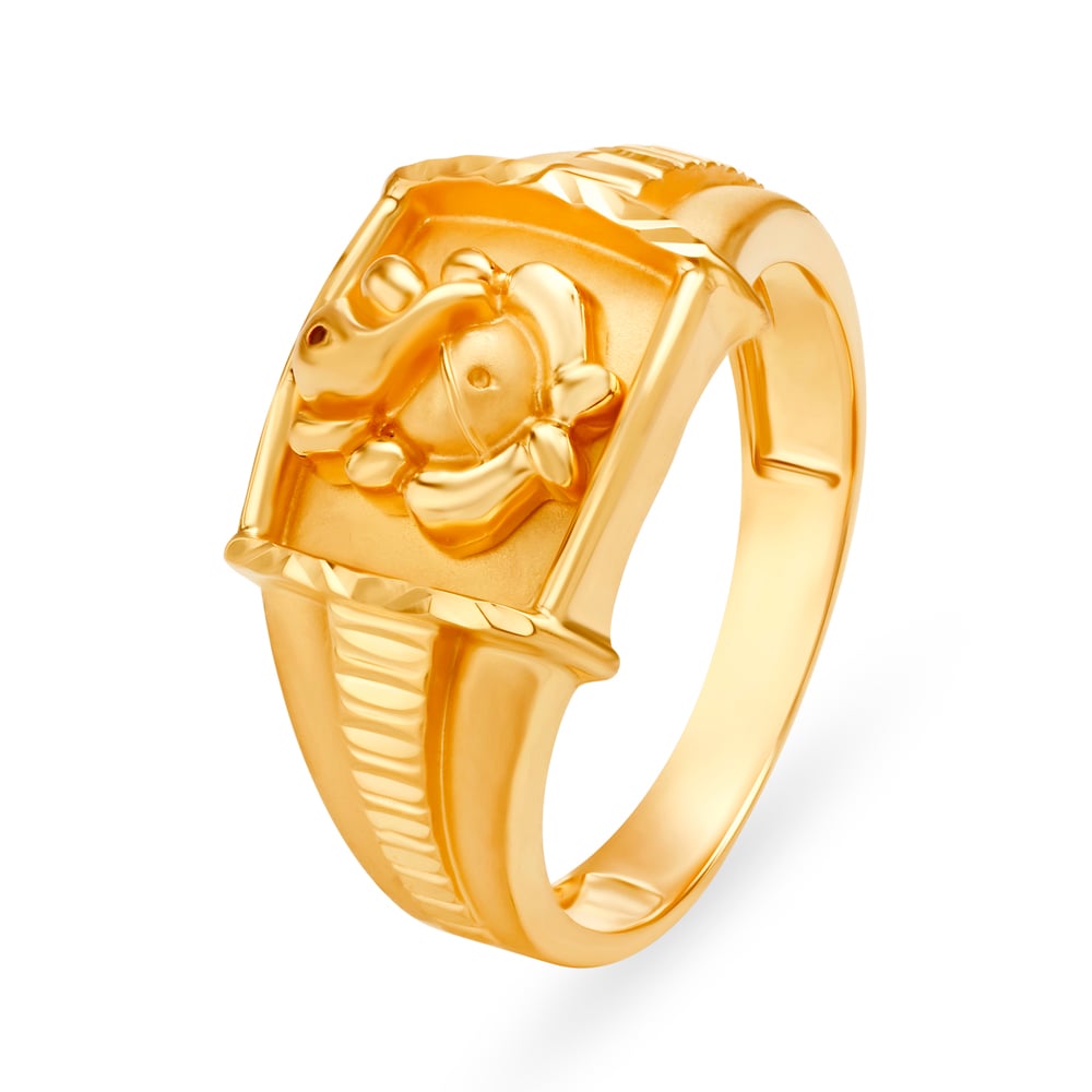 

Regal 22 Karat Gold Ganesha Ring