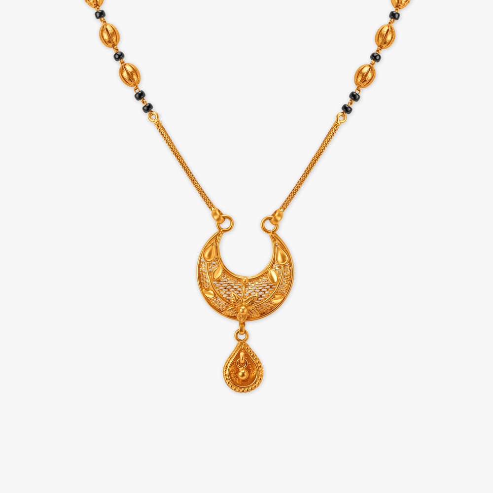 Brilliant Crescent Mangalsutra,,hi-res image number null