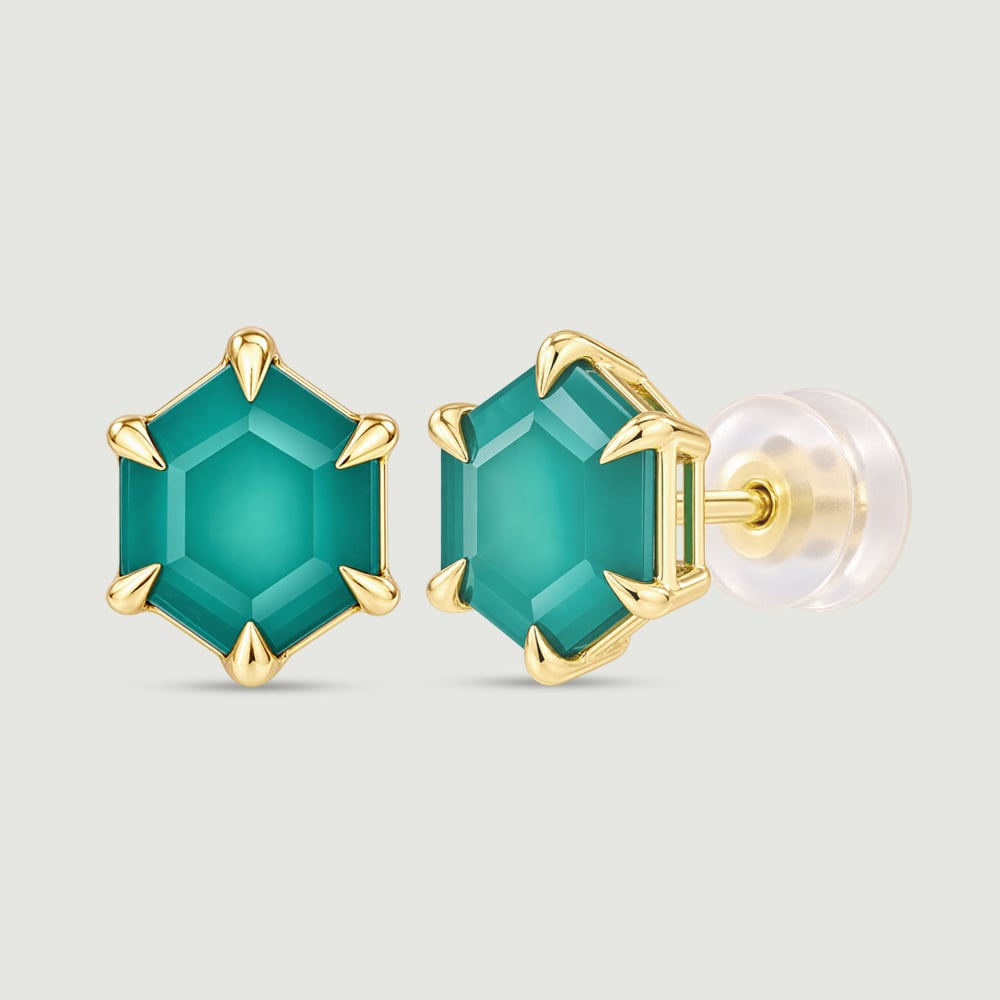 Versatile Detachable Amethyst and Onyx Stud Earrings,,hi-res image number null