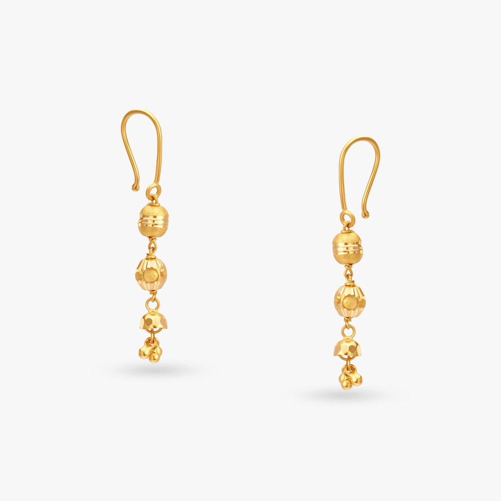 Ornate Gold Hoop Earrings,,hi-res image number null