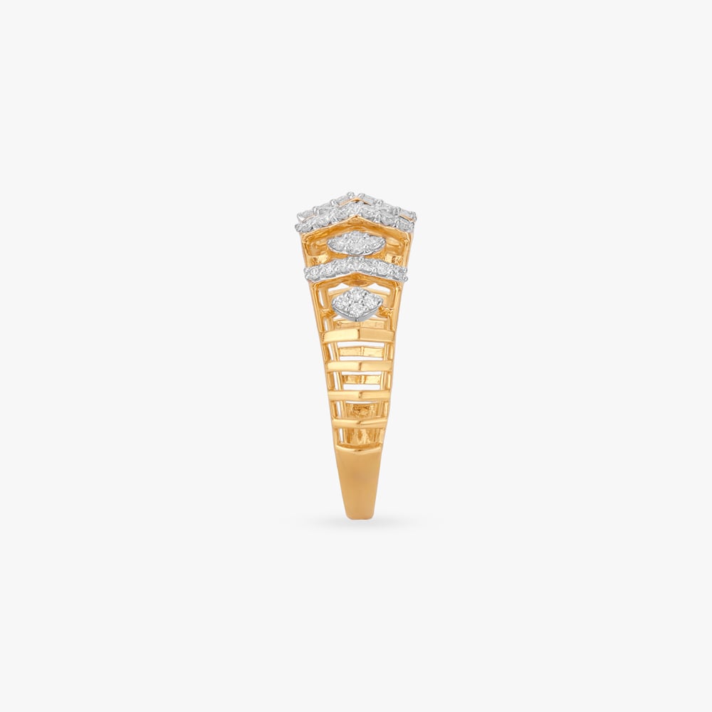 Grand Grid Diamond Ring,,hi-res image number null