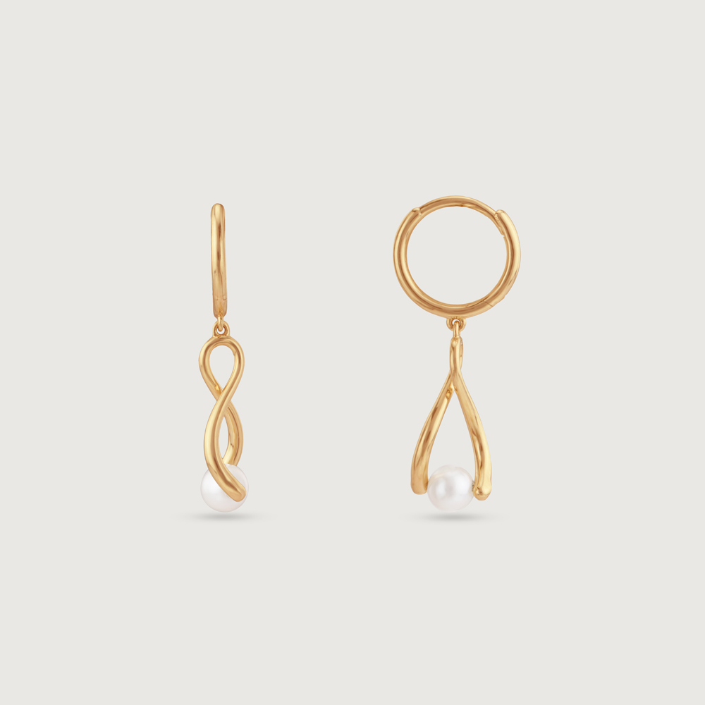 Infinity Glow Pearl bracelet Earrings,,hi-res image number null