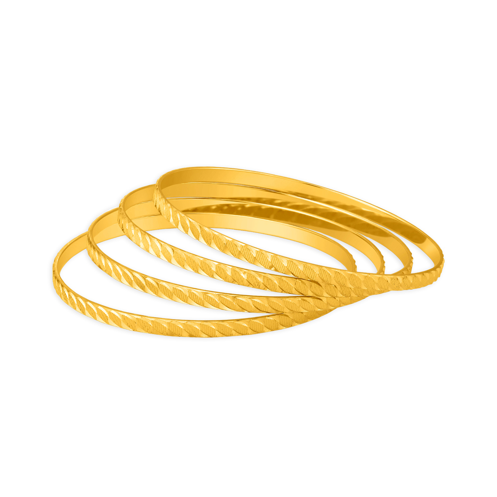Textured Gold Bangles,,hi-res image number null