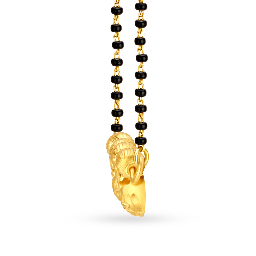 Understated 22 Karat Yellow Gold Mangalsutra Pendant,,hi-res image number null