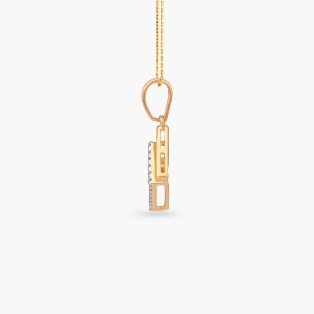 Angular Orbit Diamond Pendant,,hi-res image number null