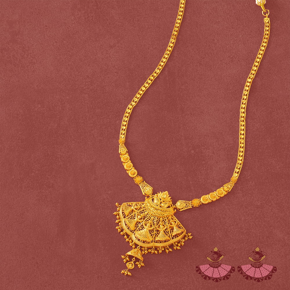 Mithila Nartaki Gold Necklace Set,,hi-res image number null