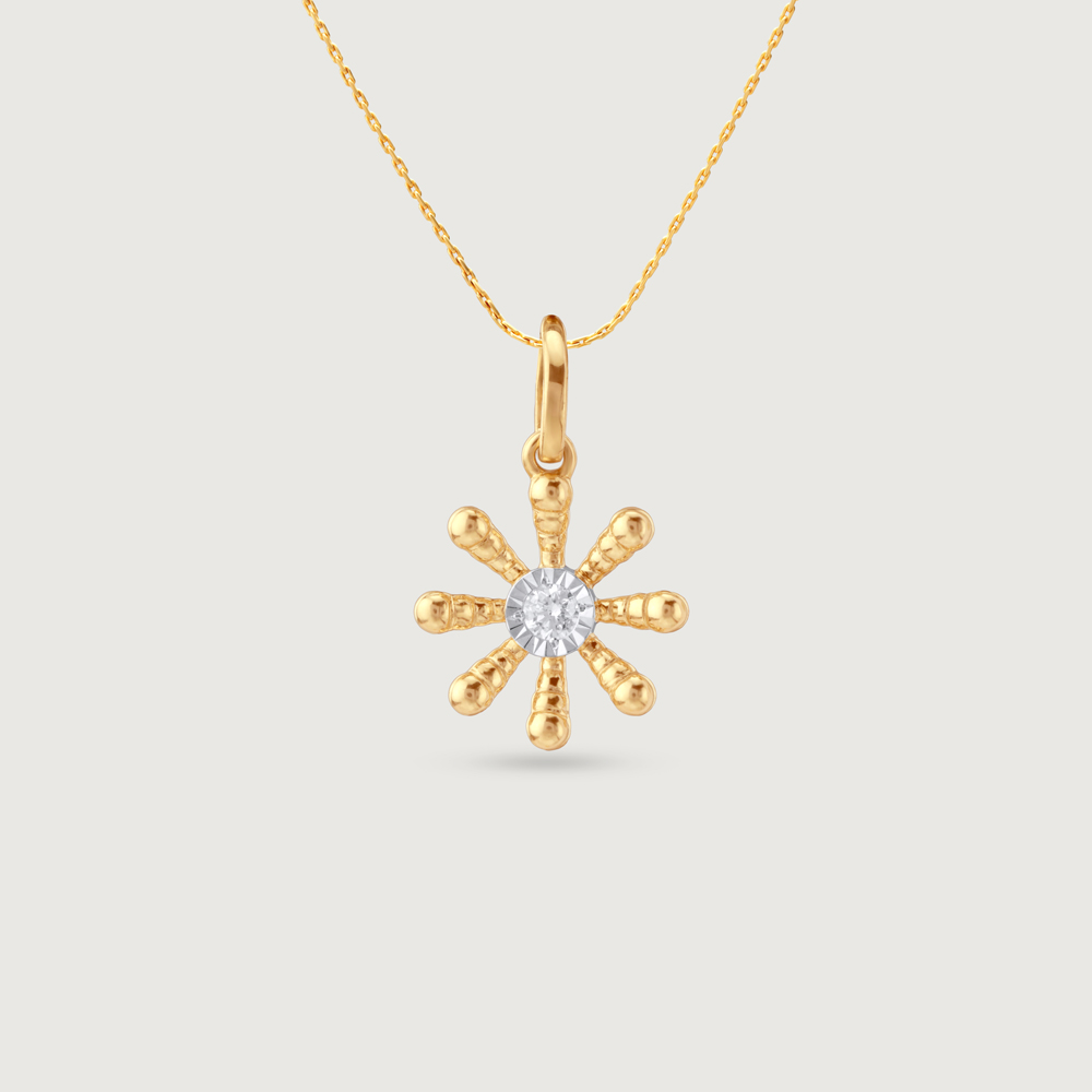 Springtime Daisy Diamond Pendant,,hi-res image number null
