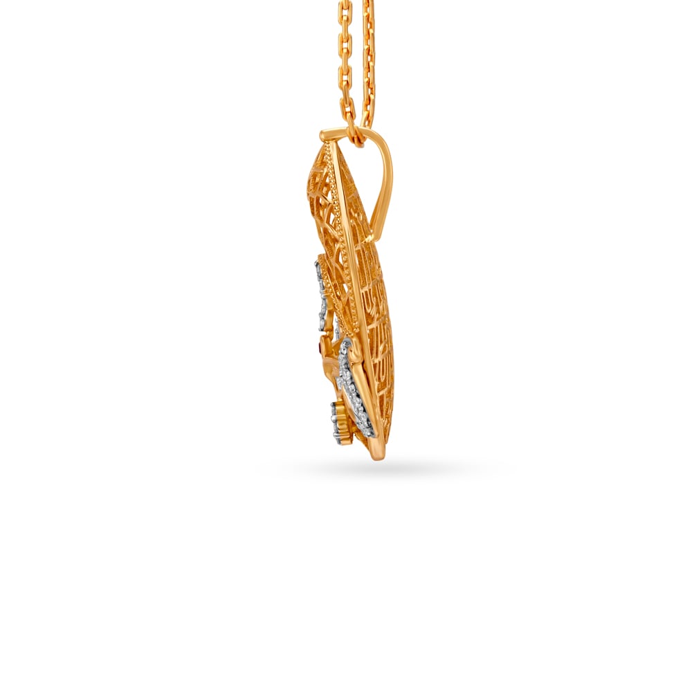 Divine Goddess Gold and Diamond Pendant,,hi-res image number null