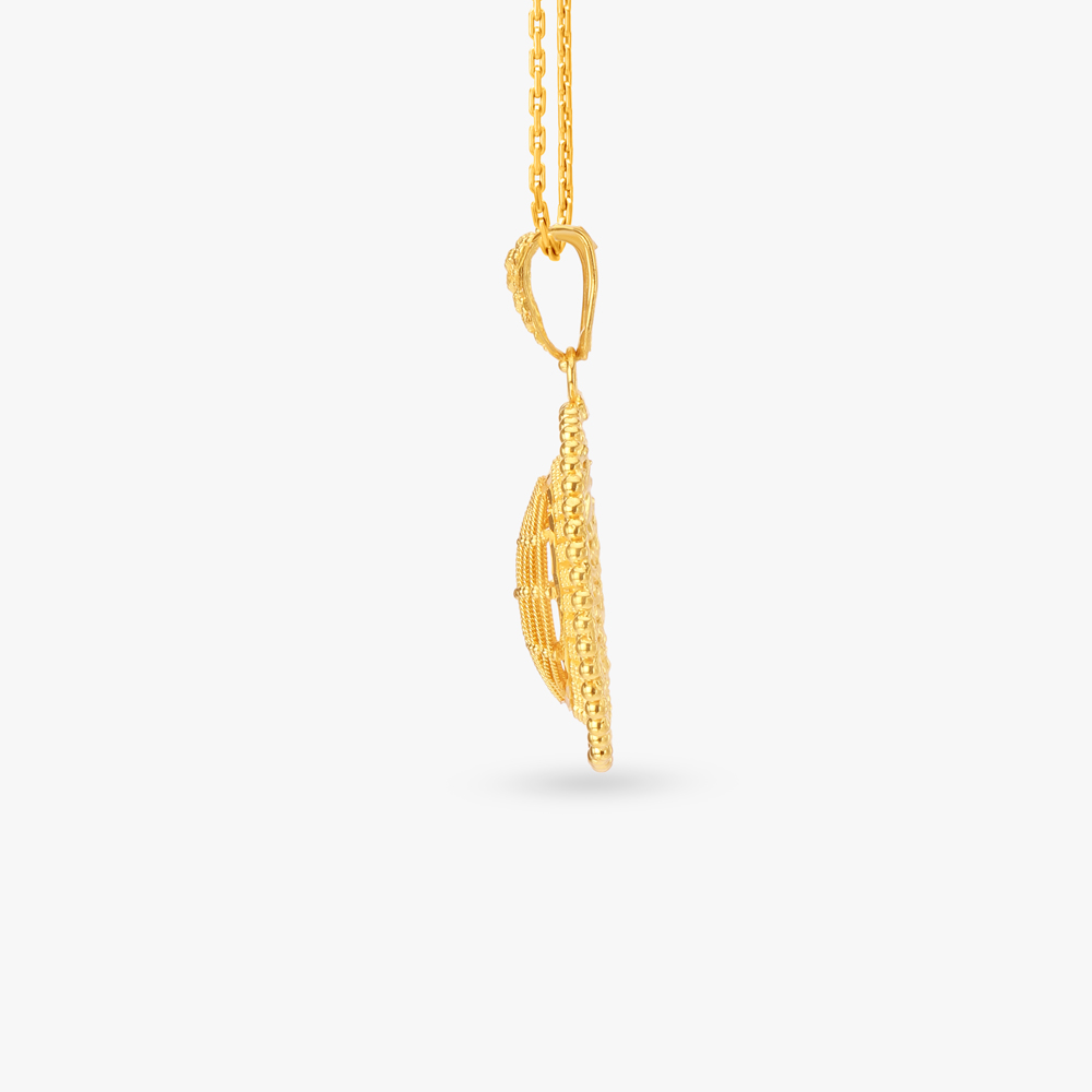 Graceful Gold Pendant,,hi-res image number null