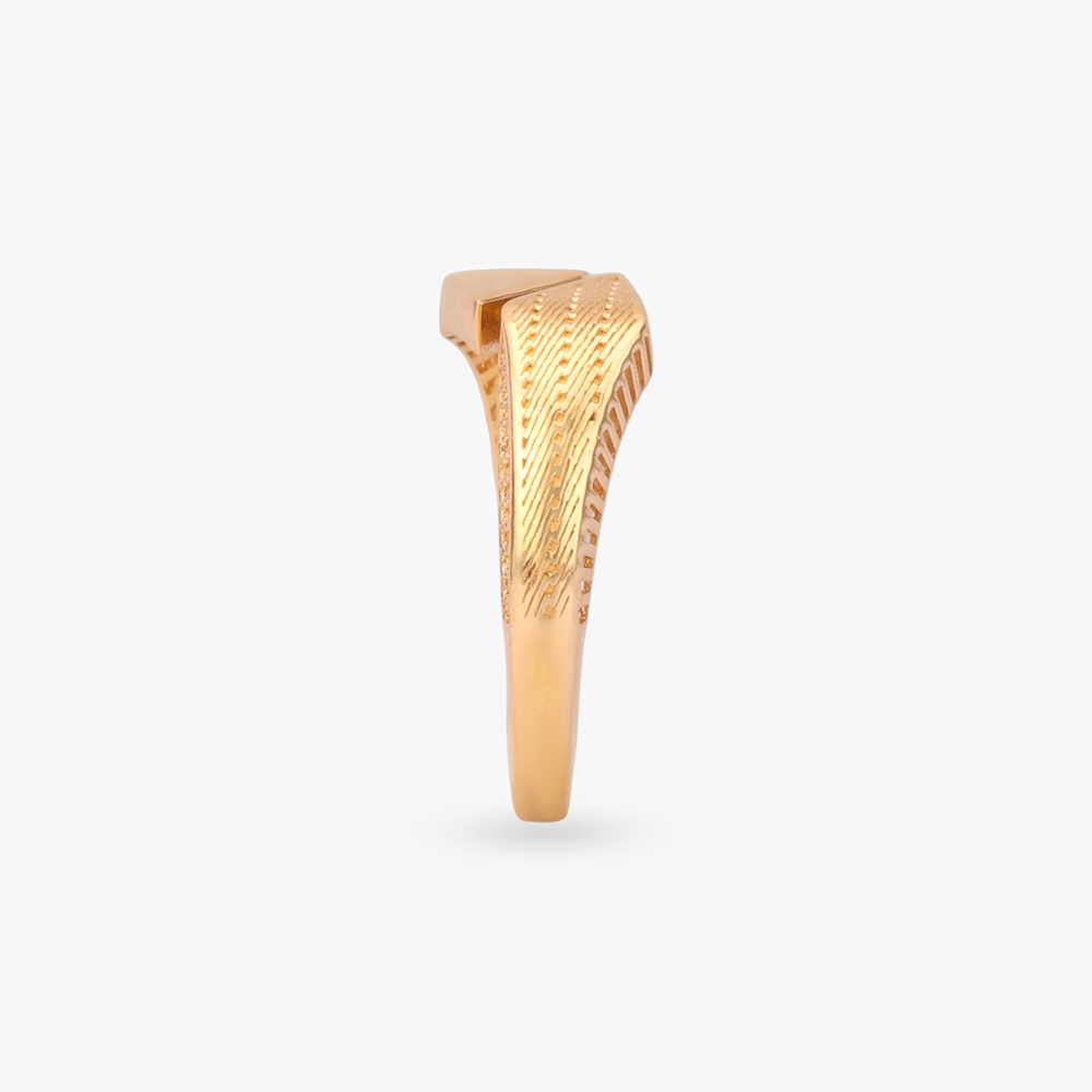 Angular Crest Gold Ring,,hi-res image number null