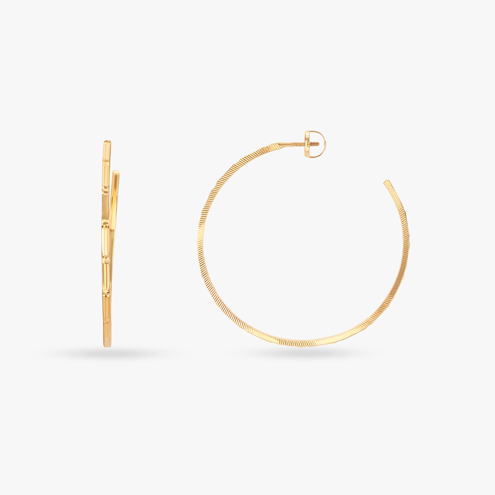 Chic and Trendy Weekend Hoop Earrings,,hi-res image number null