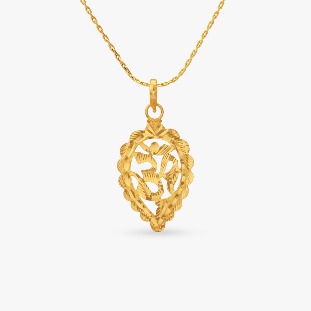 

Omkara Radiance Gold Pendant