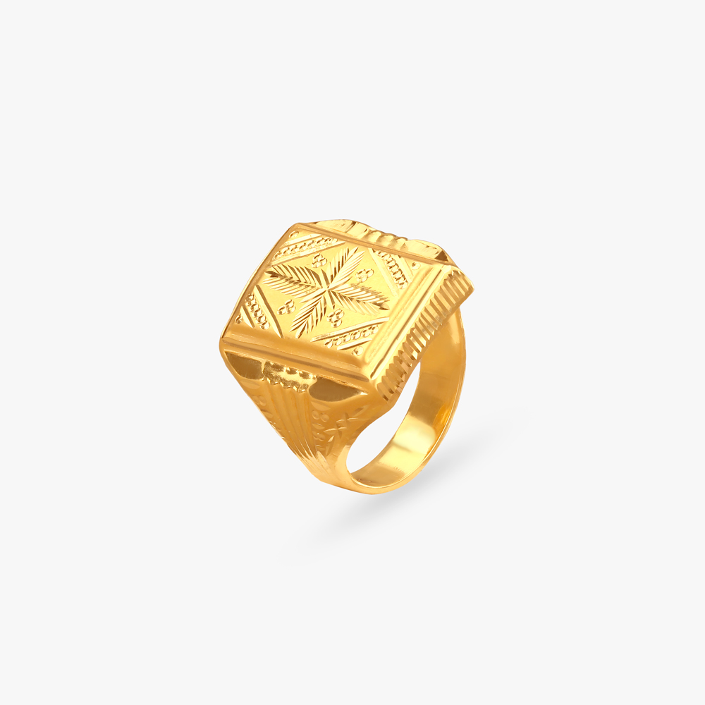 Royal Armour Gold Ring for Men,,hi-res image number null