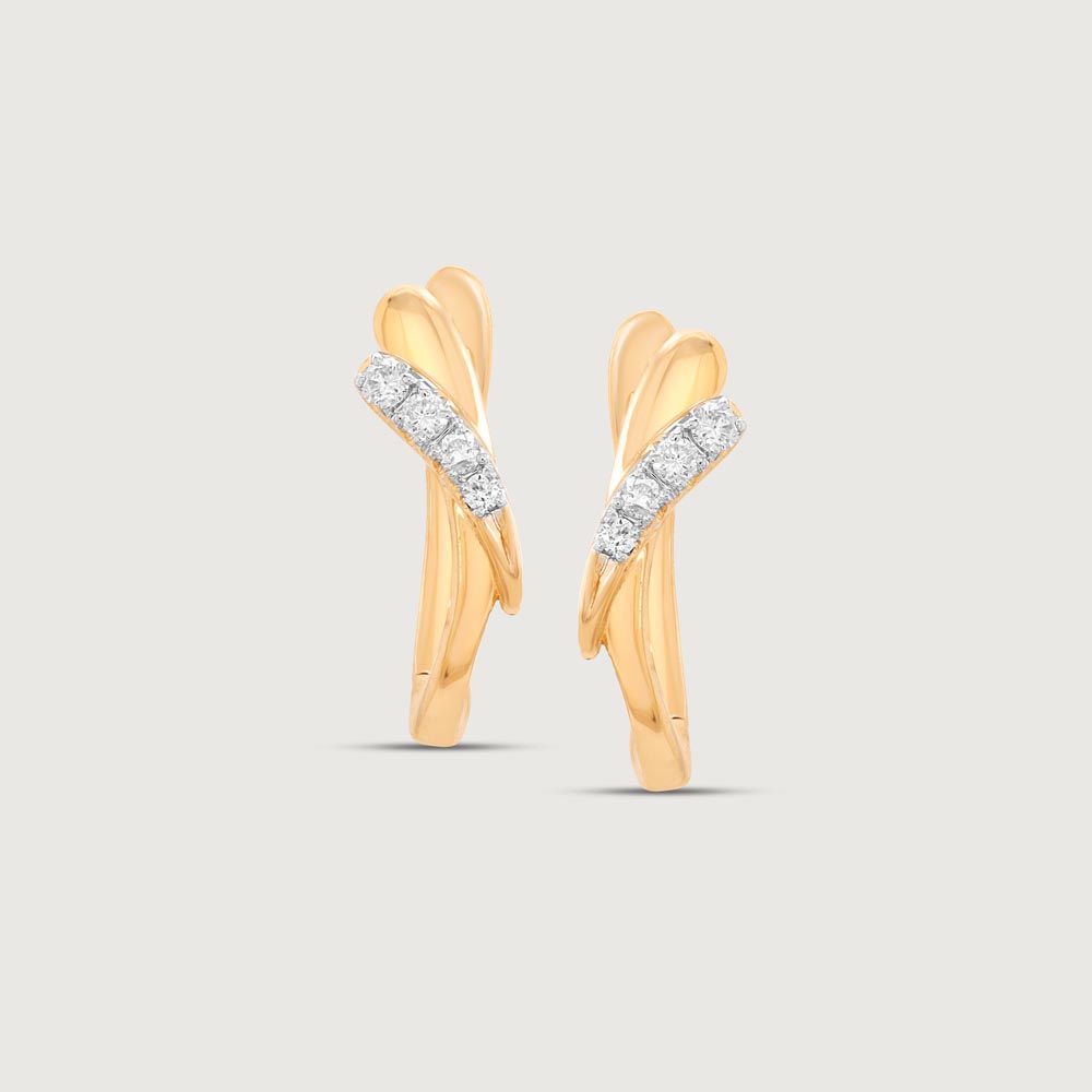 Delicate Filigree Diamond Hoop Earrings,,hi-res image number null