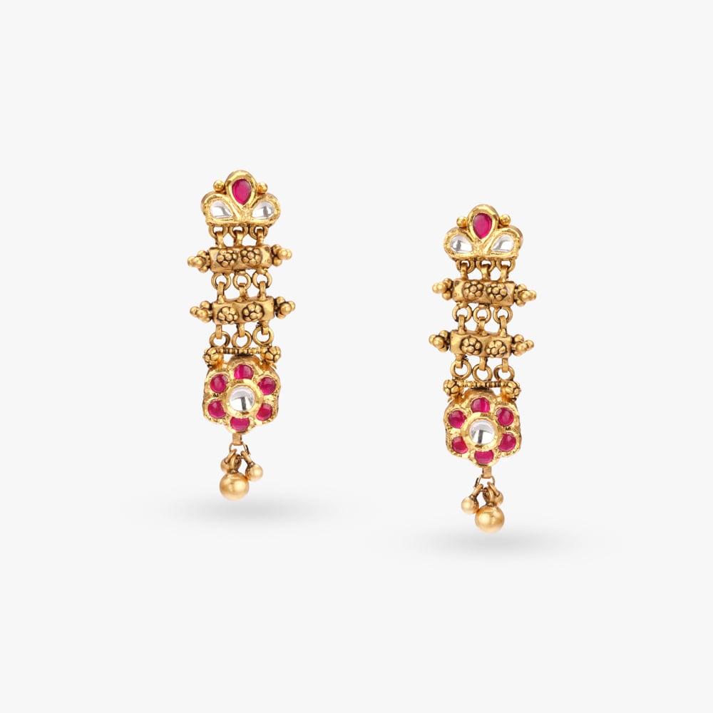 Majestic Floral Gold Necklace Set,,hi-res image number null