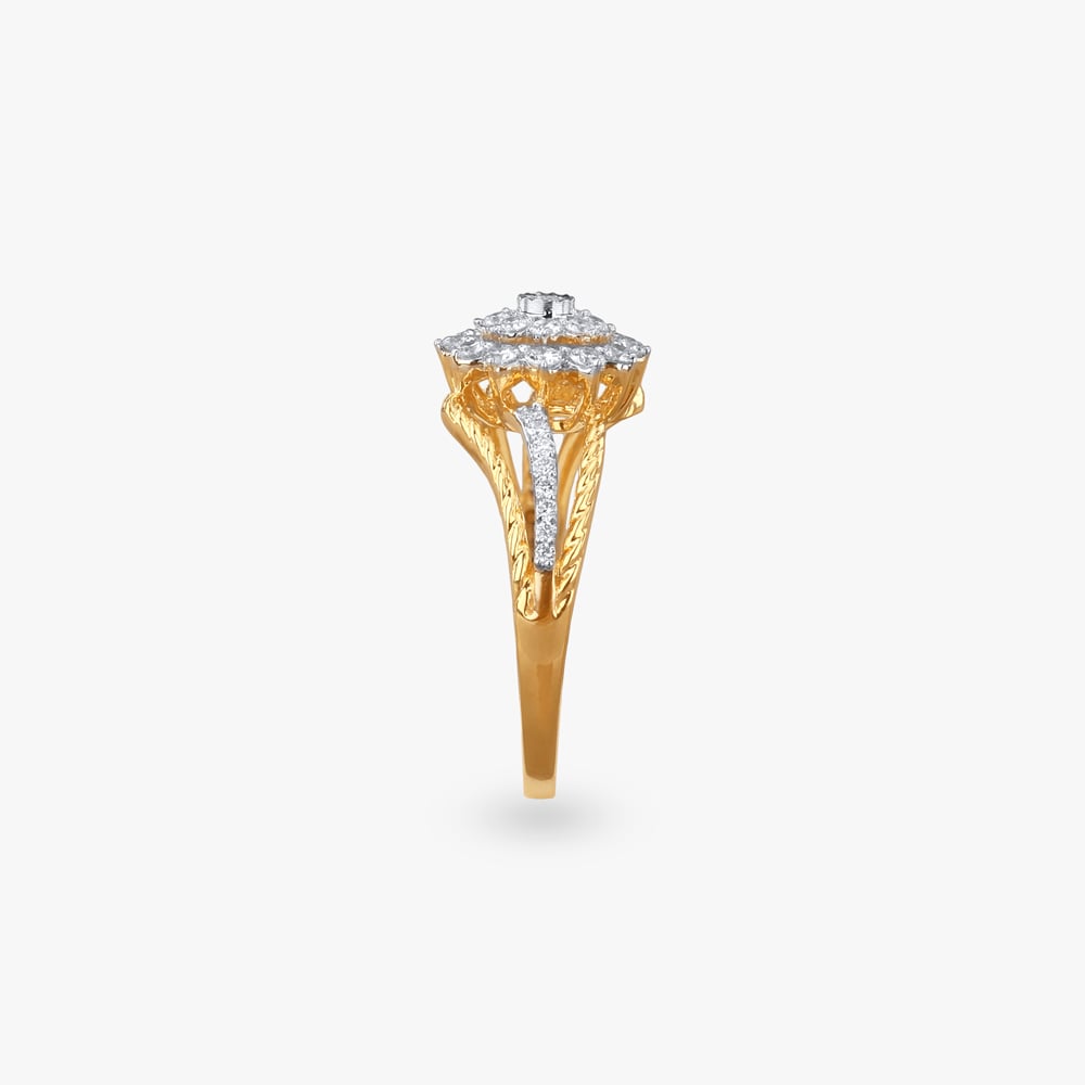 Radiant Bloom Diamond Ring,,hi-res image number null