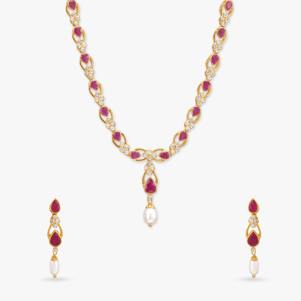 

Royal Glow Open Polki Necklace Set