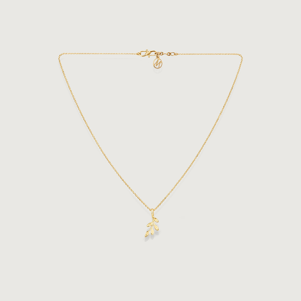 Serene Olive Gold Necklace,,hi-res image number null