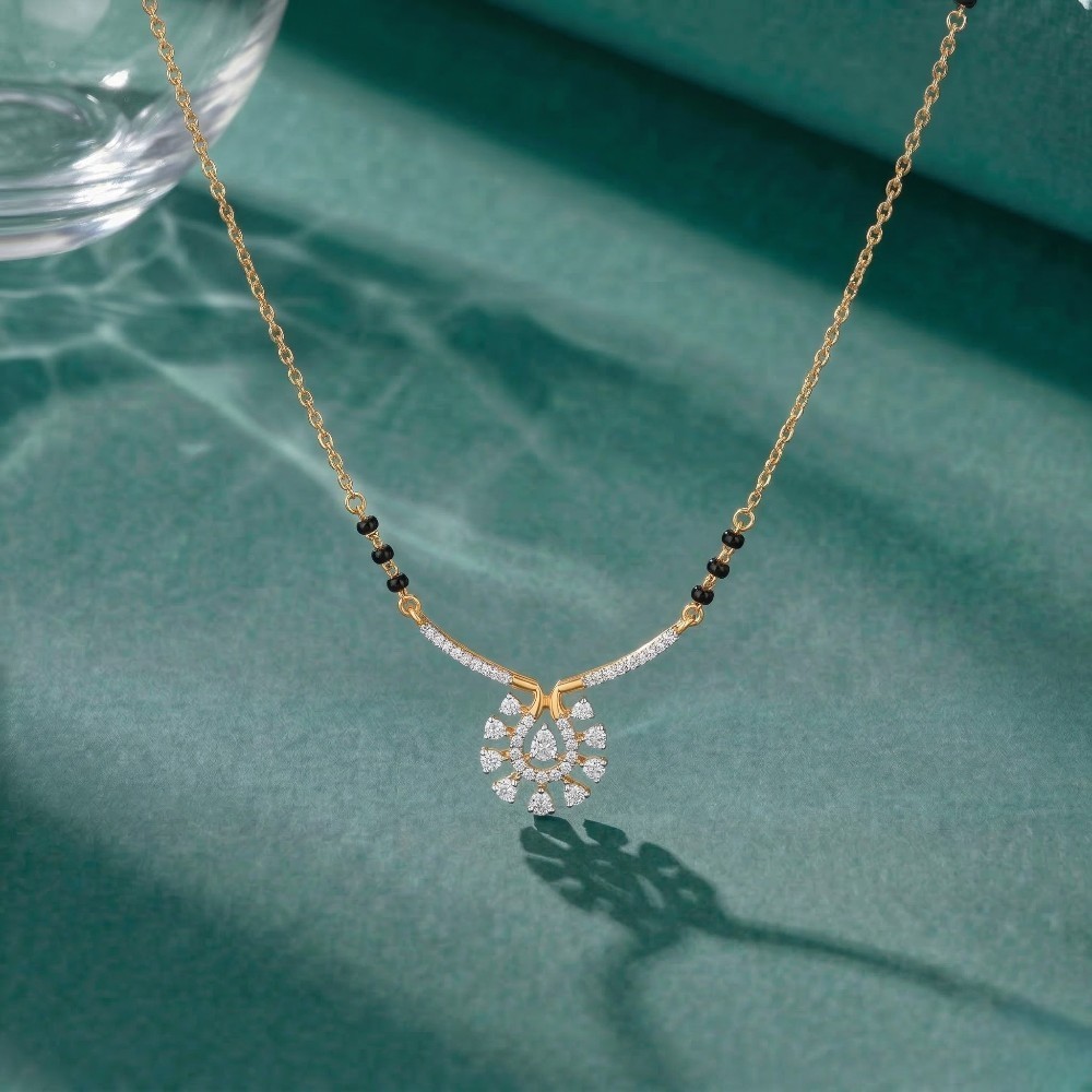 Dewdrop Grace Diamond Mangalsutra,,hi-res image number null