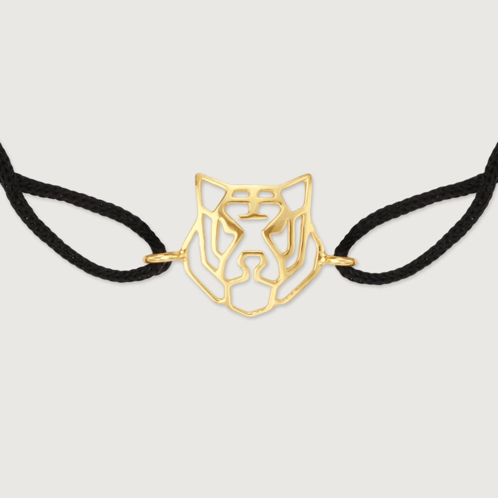 Rooted Regal Tiger Gold Bracelet,,hi-res image number null