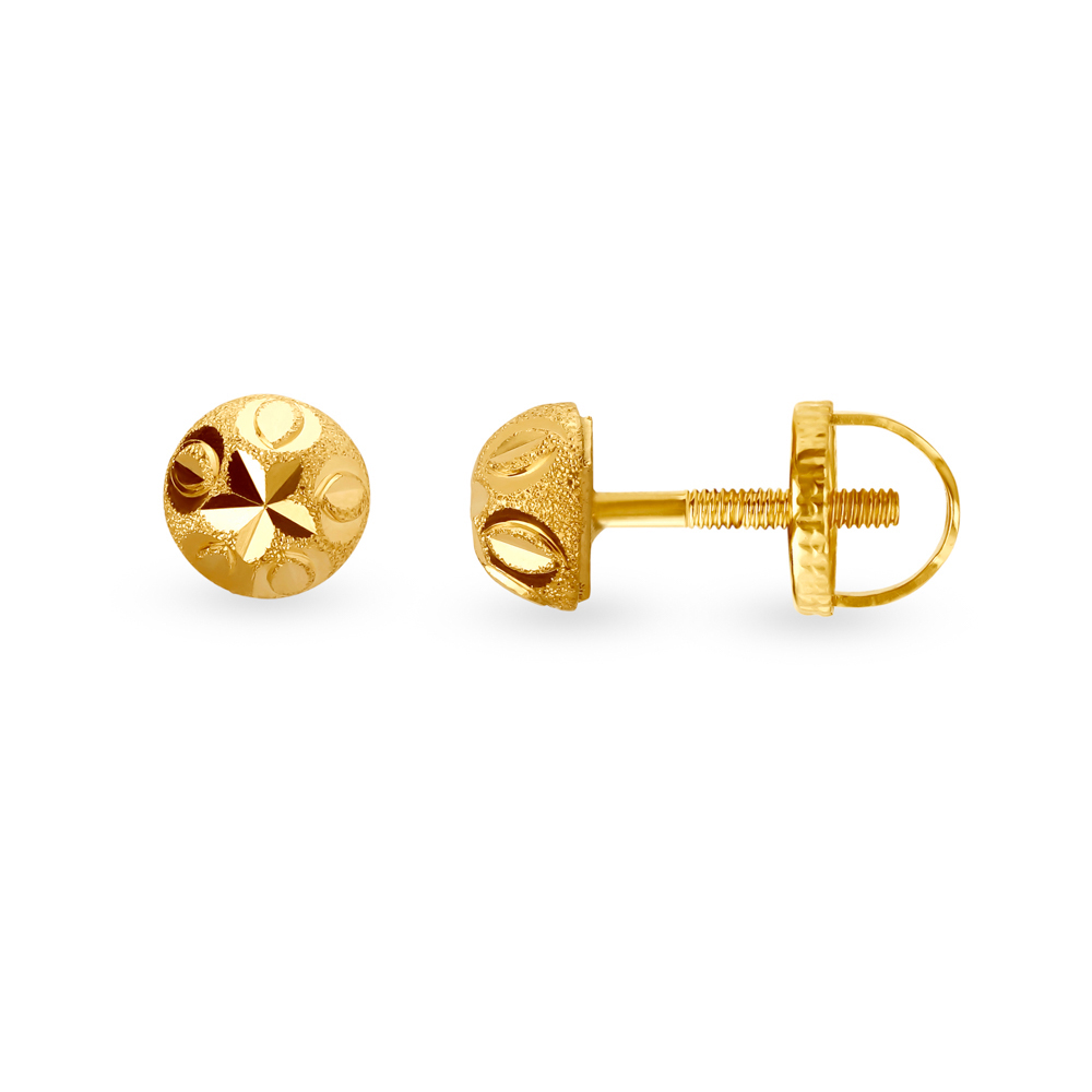 Delicate 22 Karat Yellow Gold Beaded Drops,,hi-res image number null