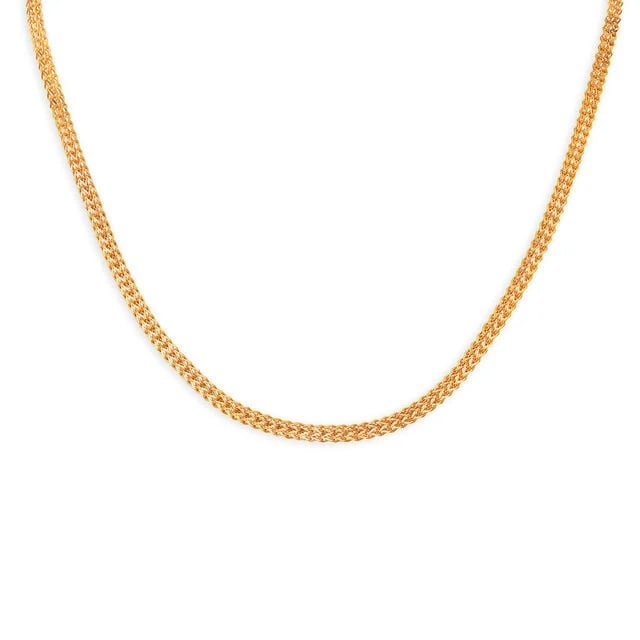 Elegant Criss Cross Gold Chain for Men,,hi-res image number null