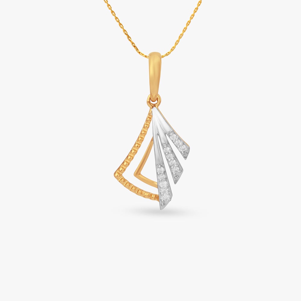 

Angular Gleam Diamond Pendant