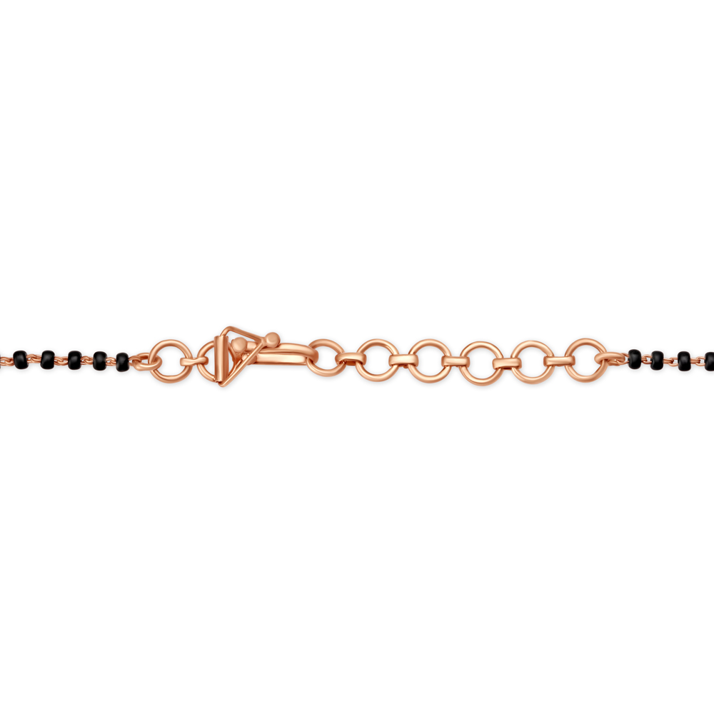 Voguish Floral Motif Diamond Mangalsutra,,hi-res image number null