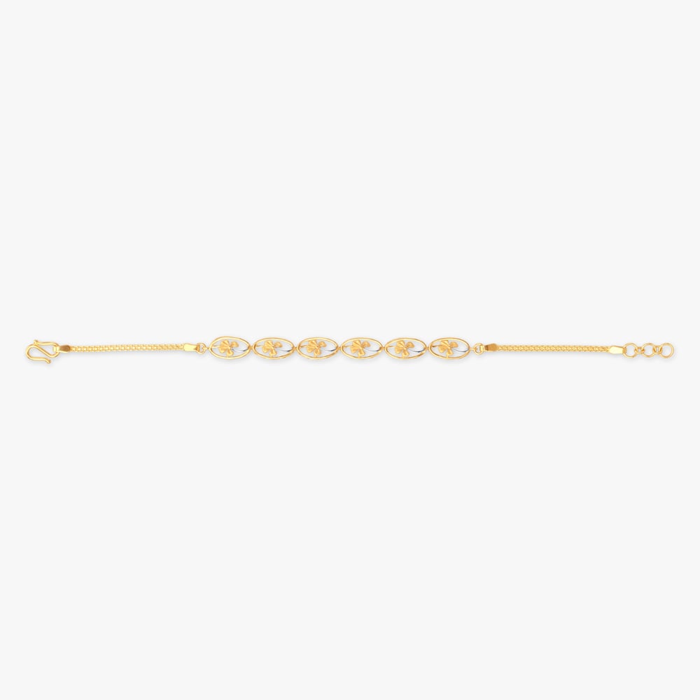 Oval Charm Gold Bracelet,,hi-res image number null