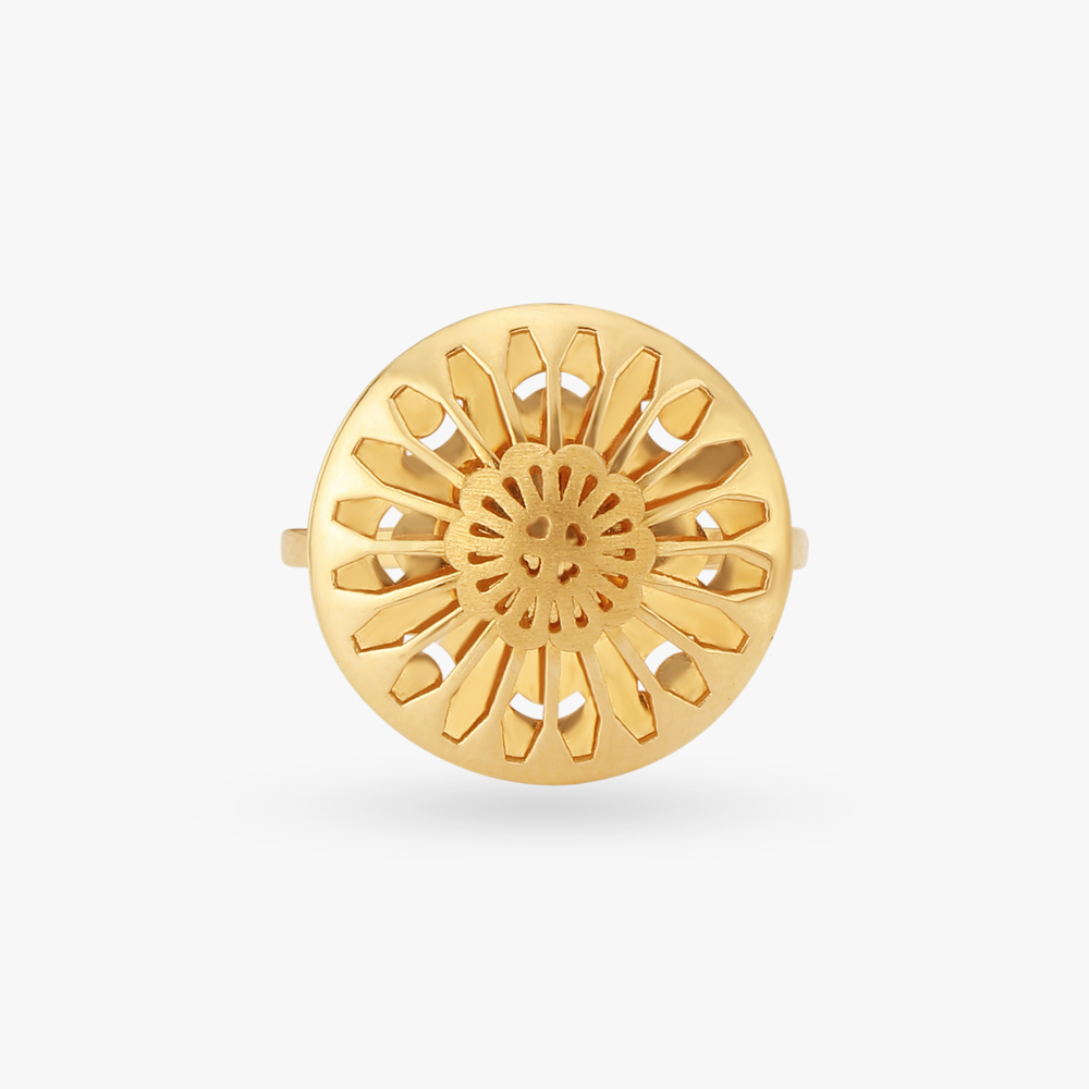 Floral Filigree Finger Ring,,hi-res image number null