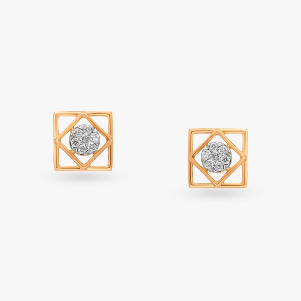 

Sophisticated Glimmer Diamond Stud Earrings